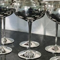 Arthur Price County Plate Silver Plated Champagne Coupes Set of Seven Vintage