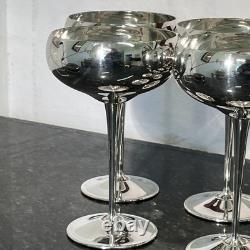 Arthur Price County Plate Silver Plated Champagne Coupes Set of Seven Vintage