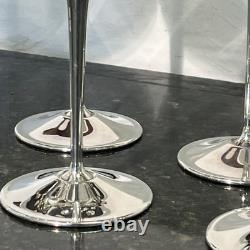 Arthur Price County Plate Silver Plated Champagne Coupes Set of Seven Vintage