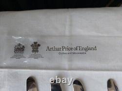 Arthur Price Old English Pattern Set 6 Dinner Knives Silver Plated