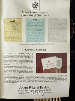 Arthur Price of England Sheffield Cutlery 85 Item In Original Box Brand New