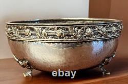 Arts & Crafts 2 Handle Silver Plate Fruit Bowl