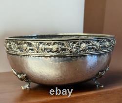 Arts & Crafts 2 Handle Silver Plate Fruit Bowl