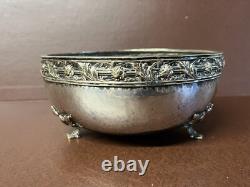 Arts & Crafts 2 Handle Silver Plate Fruit Bowl