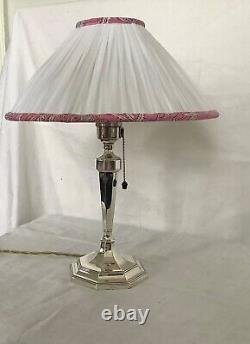 Arts Silver Plated Table Lamp Mappin & Webb