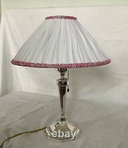 Arts Silver Plated Table Lamp Mappin & Webb