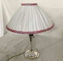 Arts Silver Plated Table Lamp Mappin & Webb