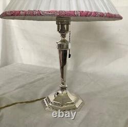 Arts Silver Plated Table Lamp Mappin & Webb