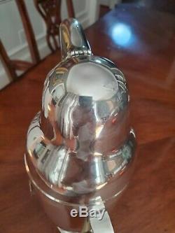 Authentic 1936 Silver Plated Figural Penguin Cocktail Shaker Napier Company