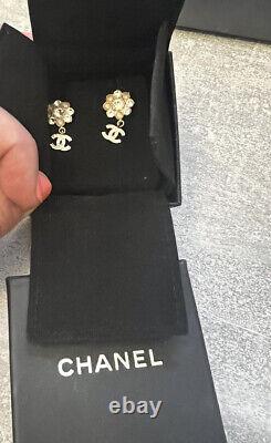 Authentic chanel earrings, Complete With Original Box