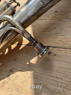 BESSON & Co Class A Prototype Tenor Horn Silver Plate With Original Leather Case