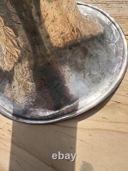 BESSON & Co Class A Prototype Tenor Horn Silver Plate With Original Leather Case