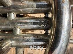 BESSON & Co Class A Prototype Tenor Horn Silver Plate With Original Leather Case