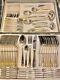 BESTECKE CUTLERY 70 Pieces TOSCANA 24k Gold Plated SILVER CASE Vintage