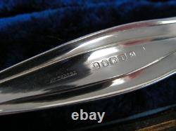 BOXED ART NOUVEAU SILVER PLATED CAKE DESERT SERVERS Rd 378292 Lee & Wigfull