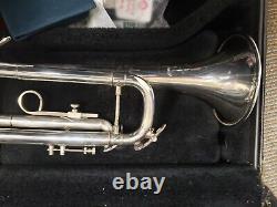 Bach Omega Silver Bb Trumpet-The Original, Not The Modern One! Serviced, Extras