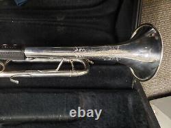 Bach Omega Silver Bb Trumpet-The Original, Not The Modern One! Serviced, Extras