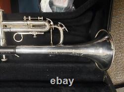 Bach Omega Silver Bb Trumpet-The Original, Not The Modern One! Serviced, Extras