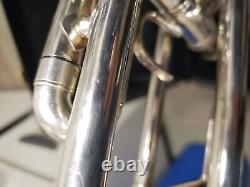 Bach Omega Silver Bb Trumpet-The Original, Not The Modern One! Serviced, Extras