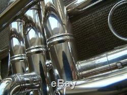 Bach Stradivarius C180SL239, original case, silver plated GAMONBRASS trumpet