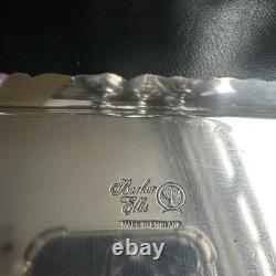Barker Ellis Silver Plate Tableware Serving Tray & 6 sherry Goblets Set
