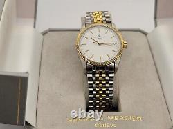 Baume & Mercier Yellow Gold Plated Stainless Steel Men Quartz Watch Original Box