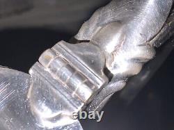 Beautiful 1L SILVER PLATE CUT GLASS CLARET DECANTER HINGED LID STOURBRIDGE BOXED