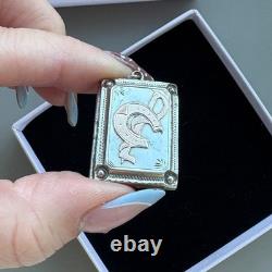 Beautiful Antique Gold and Silver Horseshoe Locket Victorian gold plated