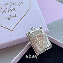 Beautiful Antique Gold and Silver Horseshoe Locket Victorian gold plated