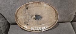 Beautiful Arthur Price silver plated Ova Gallery Tray (15.25)