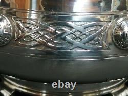 Beautiful Silver Plated Celtic Design Quaich Fruit Bowl by William R Shirtcliffe