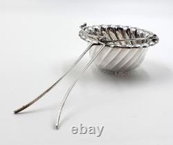 Beautiful Tiffany & Co in-spout silver plated tea strainer Gorgeous piece