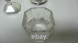 Beautiful Victorian Glass Pickle Castor Rogers, Smith & Co. Silver Plate Stand