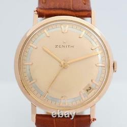 Beautiful Zenith Gold Plated Factory Original Dial Manual Wind Vintage Watch