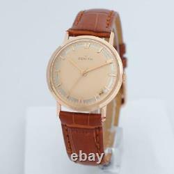 Beautiful Zenith Gold Plated Factory Original Dial Manual Wind Vintage Watch