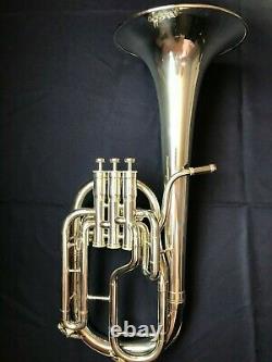 Besson Sovereign Tenor Horn BE950, Recently Silver-Plated In Original Case