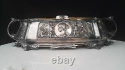 Big 17 Antique Wmf Empire Centerpiece Jardiniere Silver Plate German