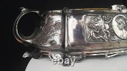 Big 17 Antique Wmf Empire Centerpiece Jardiniere Silver Plate German