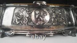 Big 17 Antique Wmf Empire Centerpiece Jardiniere Silver Plate German