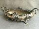 Big antique french Art Nouveau planter silver plated bronze early 1900s 10lb