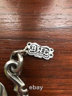 Bill Wall Leather Silver 925 XL Fish Hook 99 & Logo Plate Charm! Custom Made