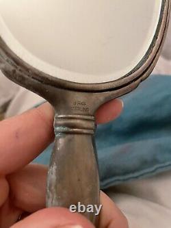 Birks jewellers Sterling Silver brush & Mirror Antique Collectible Original Bag