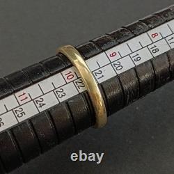 Boho Artistic Gold Plated Sterling Ring Raw Diamond VTG Artisan Statement Gift