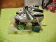 Bont custom silver skates pilot falcon plates UK 4 roller derby quads
