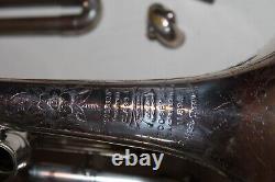 Boosey & Co London Silver Eb Solbron Soprano Cornet, Original Case and Mouthpiece