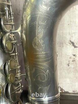 Boosey & Hawkes Silver Plated Imperial Alto Saxophone 1938, with original box