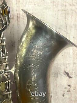 Boosey & Hawkes Silver Plated Imperial Alto Saxophone 1938, with original box