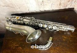Boosey & Hawkes Silver Plated Imperial Alto Saxophone 1938, with original box