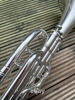 Boosey & Hawkes Sovereign Eb Tenor Horn-Silver Plated -Original Round Stamp