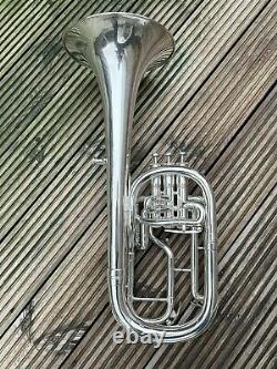 Boosey & Hawkes Sovereign Eb Tenor Horn-Silver Plated -Original Round Stamp